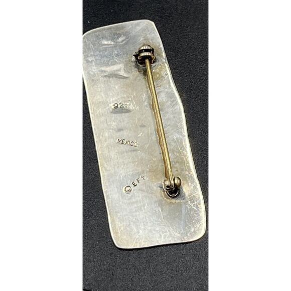 E.F.S. MEXICO 925 Silver - Vintage Save the Children/ Holding Hands Brooch Pin - Picture 6 of 10